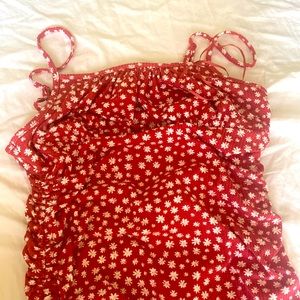 Pink rose cute dress